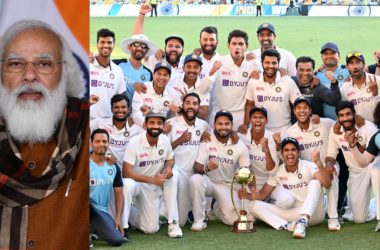 PM Modi + Indian Cricket Team